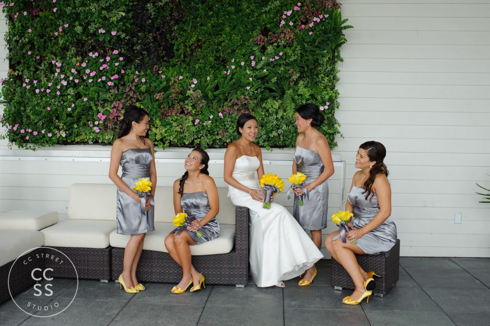 grey bridesmaids dresses