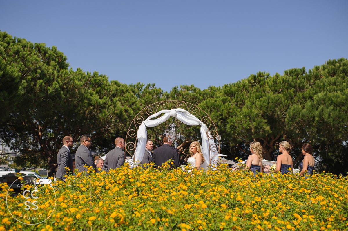 Heritage Park Dana Point wedding ceremony