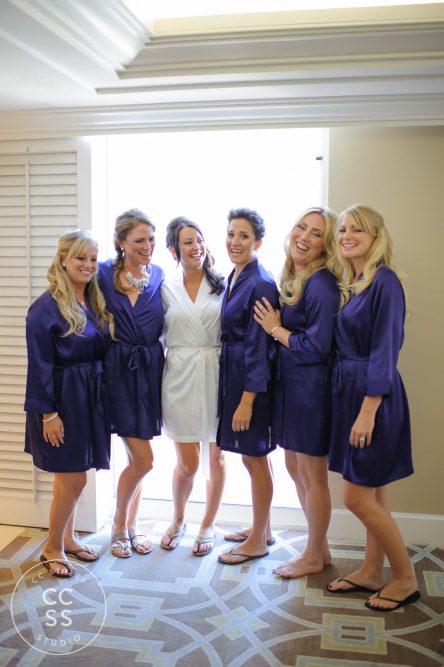 purple bridesmaids robes