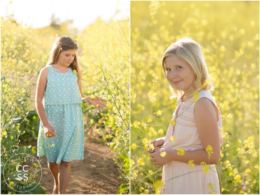 flower field photo session