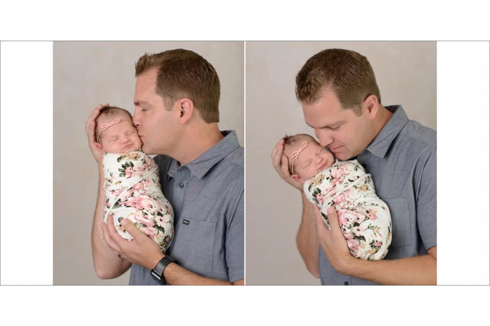 newborn with dad pose ideas